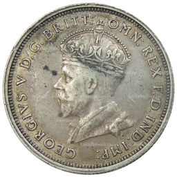 Монета 1 флорин 1927 года Австралия Открытие здания парламента в Канберре