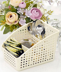 Органайзер Лофт с перегородками широкий 180х135х120мм (слоновая кость) 672026 Виолет