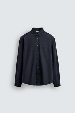 CAMISA ALGOD?N SOFT / Marino - Zara фото 6