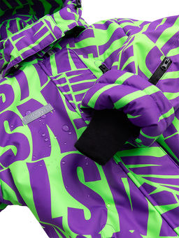 Комбинезон 8з1823 лиловый/лайм