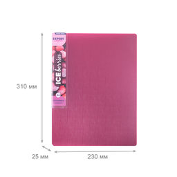 Expert Complete Trend ICEberries Папка на 2 О-кольцах A4 700 мкм 25 мм лён 1 шт. d - 20 мм лёд EC21132004