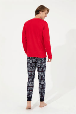 Мужской красный пижамный комплект Неожиданная скидка в корзине - U.s. polo assn фото 3