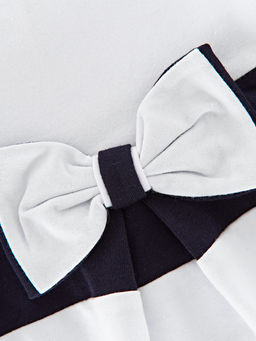 Платье для девочки UD 1412 бел/синий - Mini maxi фото 6