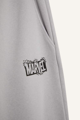Спортивные штаны обычного кроя только с логотипом Marvel и кружевной талией с карманами - Defacto фото 2