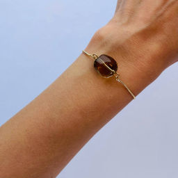 Браслет регулируемый с Раухтопазом - Радуга самоцветов фото 3