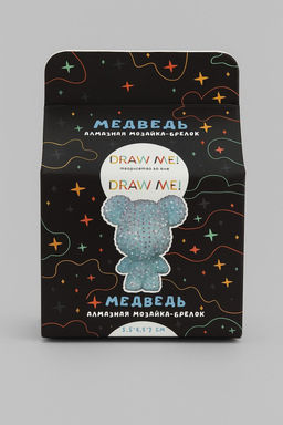 Алмазная мозаика на брелоке Draw Me! Blue bear, (5.5*4.5*7 см)