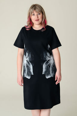 Арт. 4157 Туника женская 52-60 (5 шт) Цвет:черный