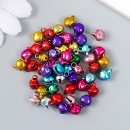 Набор декора для творчества Колокольчики цветные d=0,6 см набор 50шт