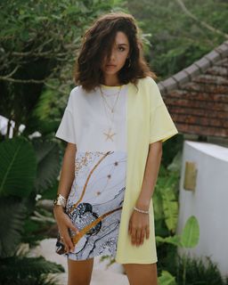 Платье из футера с принтом PPN002