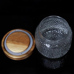 Банка для сыпучих деревянная крышка 450 мл диаметр 85 мм высота 8,5 см / LCSC7205 /уп 100/ - Галеонтрейд фото 2