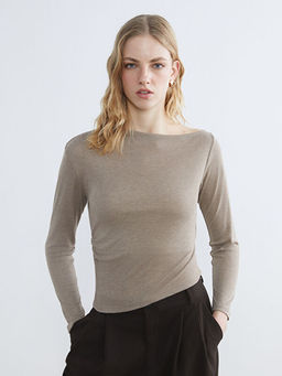 Kay?k Yaka B?zg?l? Kad?n Body