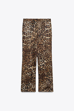 ANIMAL PRINT JACQUARD TROUSERS ZW COLLECTION - Zara фото 2