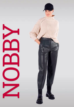 NOBBY, Женские брюки 704К-500/3 (зеленый) (эко-кожа)