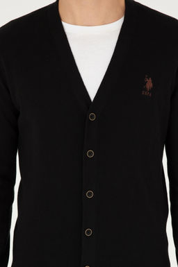 Мужской черный базовый трикотажный кардиган Неожиданная скидка в корзине - U.s. polo assn фото 13