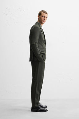 100% LINEN SUIT TROUSERS - Zara фото 4