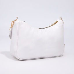 Сумка-багет на молнии, цвет белый - Simaland фото 2