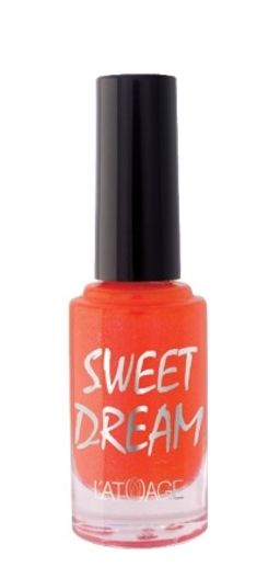 Latuage Лак для ногтей SWEET DREAM тон 512 ораньжевый перламутровый песок 9мл