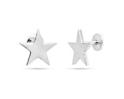 Серьги из серебра без вставки, Ю-25026р