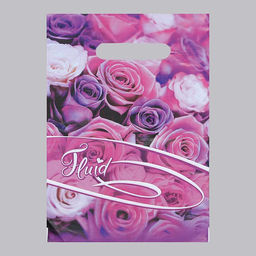 Цена за 100 шт. Пакет Флюид, полиэтиленовый с вырубной ручкой, 30 мкм, 20?30 см