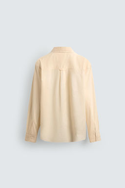 CAMISA SEMITRANSPARENTE RELAXED FIT / Crudo - Zara фото 8