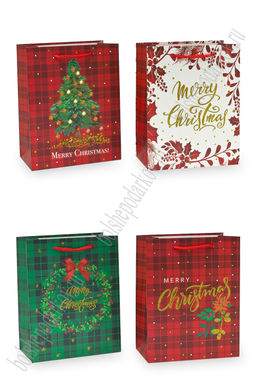 Пакет Новогодний 18*23*10 см (12 шт) SF-7567, микс №40