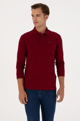 Erkek Bordo Basic Sweatshirt Sepette S_rpriz _ndirim - U.s. polo assn фото 3