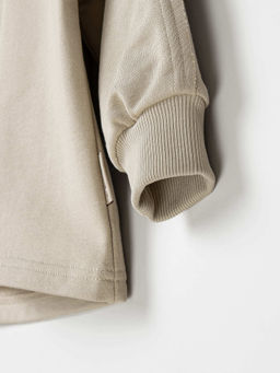 Свитшот с наружными швами из 100% хлопка Беж - Bungly фото 5
