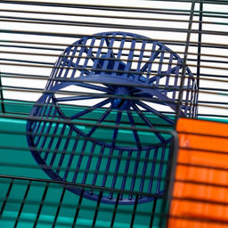 Клетка для грызунов Пижон №4, с этажом, укомплектованная, 37х26х18 см, бирюзовая  фото 8