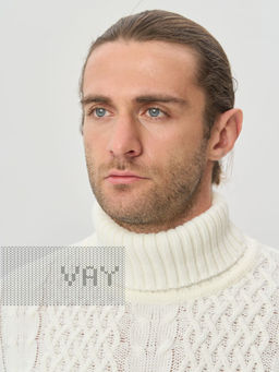 Свитер мужской 5232-12151. 118 молоко