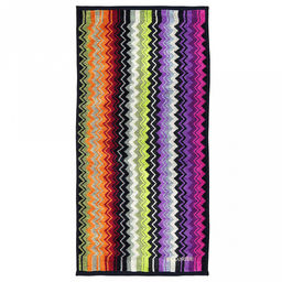 "Missoni-3012" Полотенце махровое 70х140см, плотность 375гр/м2, 100% хлопок, велюр, сиреневый, Bolangde (Китай)