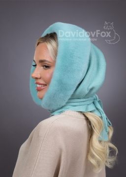 ВИДЕООБЗОР Платок Трикотаж Норка Мята