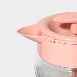 Кувшин для смешивания с венчиком Renga «Спиро», 1.6 л, 11.2×23.5 см, стекло, розовый