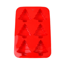 Форма для выпечки силикон. 6 ячеек, Новогодняя арт. HL-088/122/065/ (732924, 732925, 732927)
