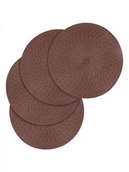 Набор салфеток сервировочных D36, 4 штуки коричневый полипропилен - Denastia фото 4