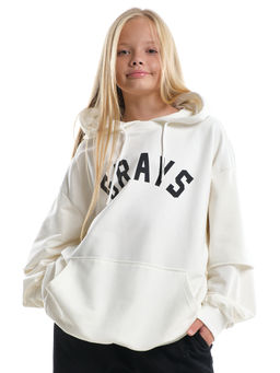 Толстовка с принтом 22-8031 молочный