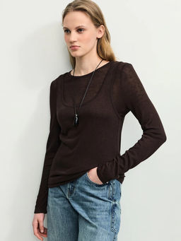 Двойной лонгслив из вискозы / Zarina