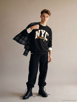 Beli Lastikli Polar Astarl? Erkek ?ocuk Jogger Pantolon