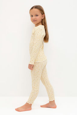 К 1618/светлая мимоза,лепестки цветов пижама для дев