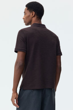 Polo en punto jacquard Slim Fit - H&m фото 5