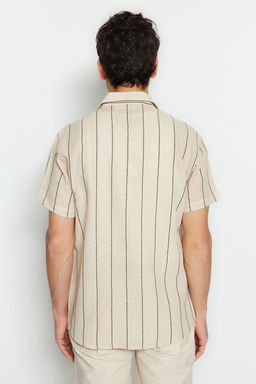 TRENDYOL MAN Premium Siyah Regular Fit Cizgili Dokulu Yazl?k Gomlek TMNSS23GO00063 - Trendyolmilla фото 18