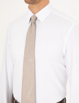 Beyaz Slim Fit Uzun Kollu Basic G_mlek - Pierre cardin фото 7