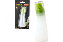 Емкость для масла с кисточкой CAPACITA, (силикон, пластик) 4*13 см, Mallony, арт. 001797