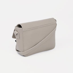 Сумка-мессенджер на клапане, длинный ремень, цвет серый - Simaland фото 2