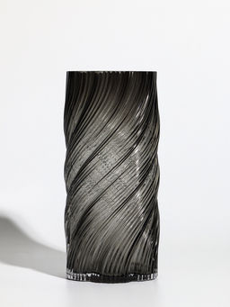 Ваза «Бриджит», 24×11 см, стекло, серая