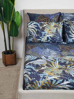 Простыня бязь на резинке - Ночные тропики 160х200х25