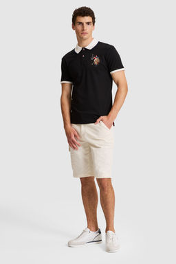 Erkek Siyah Slim Fit Polo Yaka Basic TiЕГrt - U.s. polo assn фото 4