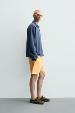 POLO PIQU? RELAXED FIT PARCHE N?MEROS / Azul - Zara фото 4