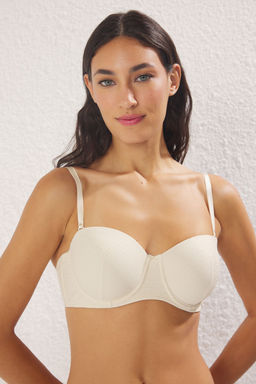 TRENDYOLMILLA Ten Micro Cizgili Kapl? Straplez Orme Sutyen THMSS25SU00040