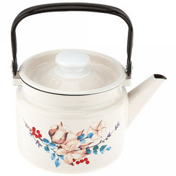 "Унесенные ветром" Чайник эмалированный 2л, металлическая крышка (Россия)