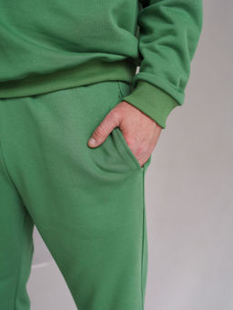 Брюки базовые мужские, мох - Inzibe фото 5